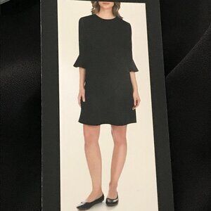 NWT ABS Collection Women's Black Bell Sleeve Dress